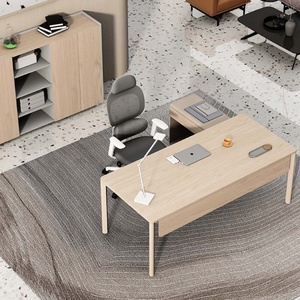 CEOs Luxury Modern Office Furniture L-Shape Wooden Executive Director Desk with Modular and Extendable Features - Product Image 3