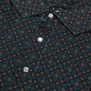 เสื้อโปโลฮาวายทรงสลิมฟิตติดกระดุมมุกสำหรับผู้ชาย ลายซับลิเมชั่น สีนีออน ลายทาง ระบายอากาศได้ดี สำหรับเด็กและผู้ใหญ่ - Product Image 5