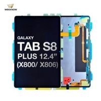 Écran LCD tactile numériseur pour tablette Samsung Galaxy Tab 12.4" et Galaxy Tab S8+ X800 X806 S8 Plus