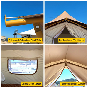 <span class=keywords><strong>Tenda</strong></span> di Lusso per Glamping a Doppio Strato, Protezione UV per Quattro Stagioni, Impermeabile, per <span class=keywords><strong>Campeggio</strong></span> Panoramico e Soggiorni all'Aperto - Product Image 3