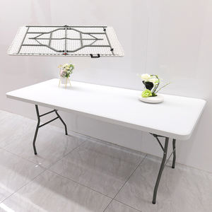 بيع بالجملة خفيف الوزن أبيض HDPE 6 أقدام مستطيل عصري لحفلات الزفاف والفنادق دخول خيار تأجير رخيص - Product Image 1