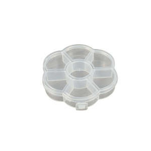 Transparent PP Plastic Round 7 Compartment Pillbox Mini Travel Pill Case For Medicine Storage - Product Image 5