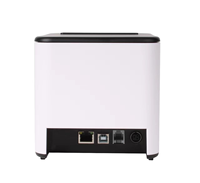 Impresora Térmica de Recibos de 80 mm para Cocina de Restaurante con Cortador Automático, Interfaz USB y LAN, Compatible con Windows/Android/Linux