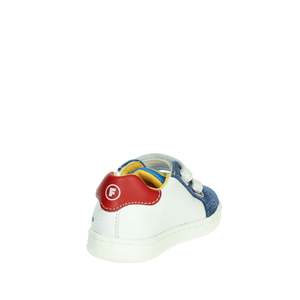 Falcotto Children's Sneakers White Blue Velcro Closure Casual <b>Shoes</b> - Product Image 3