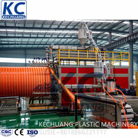 Línea de Producción de Tuberías de Drenaje de Gran Diámetro, de HDPE, de Pared Hueca, Máquina Extrusora de Tuberías de Plástico HDPE
