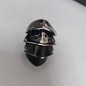 Anello Stile <span class=keywords><strong>NANA</strong></span> di Alta Qualità, Anello Punk Cool con Design Saturno Nero e Oro - Product Image 6