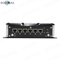 PC de Doble Núcleo Intel Celeron 3965U, 6*RJ45, LAN de 2.5G, Giga Ethernet, Ahorro de Energía, AC WIFI, Mini Ordenador Industrial con Diseño sin Ventilador