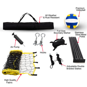 Cadre <span class=keywords><strong>de</strong></span> filet <span class=keywords><strong>de</strong></span> <span class=keywords><strong>volley</strong></span>-ball <span class=keywords><strong>de</strong></span> plage extérieur portable, gonflable, en matériau PE, standard pour l'entraînement et la compétition - Product Image 2