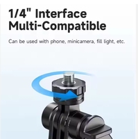 C17 4 pattes Mini Selfie Quadro Pod 1.63m Trépied de suivi du visage avec 360 Gimbal Balance Support de téléphone en alliage d'aluminium