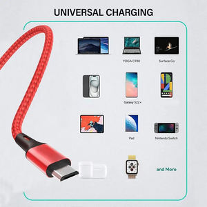 Logo personnalisé <span class=keywords><strong>Chargeur</strong></span> multi-téléphone charge rapide en nylon universel USB PD câble 3 en 1 cadeaux promotionnels pour ordinateur et téléphone - Product Image 5