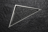 Ledfre — vidange triangulaire dissimulé en acier inoxydable 304, salle de bain, pour éviter les fuites au sol des cheveux