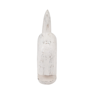 Scultura di Balena in Legno con Finitura Bianca Anticata, Decorazione Murale Costiera per Casa, Ufficio, Bagno, Soggiorno - Product Image 3