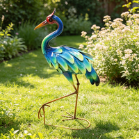 Statue de jardin paon style paix, décoration de mariage pour patio, pelouse et aménagement paysager - Vente en gros