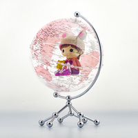 20Cm Hoàn Hảo Ưa Nhìn Trang Trí Trái Đất Bản Đồ Thế Giới Quả Cầu Với Búp Bê Cho Vui Học Trang Trí Nhà
