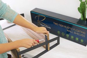 Étagère murale en bois à double couche, écologique et moderne, très vendue dans le monde entier - Product Image 2