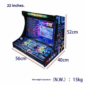 Console de jeu de table rétro nostalgique en plastique, machine d'arcade commerciale à pièces, tout-en-un, écran LCD, alimentation 110-240V - Product Image 2