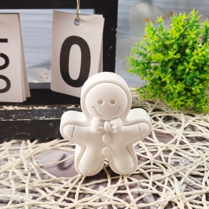 Moldes de fundición de resina hechos a mano para adornos decorativos DIY estilo Ins moldes de hombre de jengibre de silicona W0424 - Product Image 3