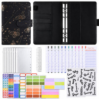 Carnet à spirales A6 personnalisé en cuir PU, organiseur de budget, agenda, classeur de trésorerie avec boucle, carnet de comptabilité, cadeaux pour enfants, fournisseur
