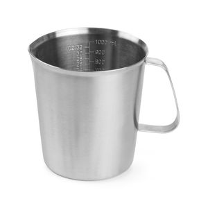 Carafe graduée en acier inoxydable HENDI 1L 120x(H)130mm, équipement de pâtisserie - Product Image 1