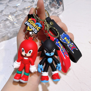 Hot Sell 3D Cartoon Sonic Key Chain Car Keychain Girl Teen <strong>Child</strong> Kids Gift Backpack Ornament Doll Keychain - Product Image 3