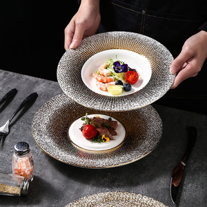 צרפתית רטרו קלאסי שולחן סט כלי שולחן ורוד דפוס פרחוני מודפס ארוחת ערב חתונה - Product Image 2