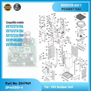 Placa inversora original PC16007-1 2P443301-4 para unidad exterior Daikin VRV. Repuesto de PCB OEM Daikin. Repuestos para HVAC - Product Image 5