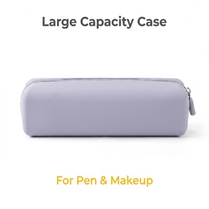 Multi-purpose Silicone Pencil <b>Case</b> & <b>Makeup</b> <b>Brush</b> Bag - Portable Waterproof Cosmetic & Stationery Organizer - Product Image 2