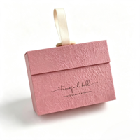 Boîte cadeau pliante personnalisée avec boîte en papier rigide en bois, fermeture magnétique UV, emballage de luxe pour parfums, cosmétiques et bijoux