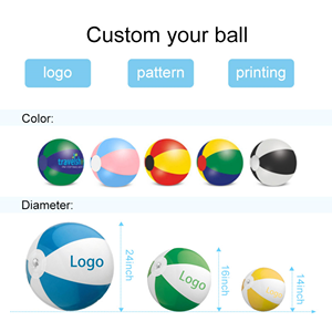 Pelota de playa personalizada de PVC ecológica <span class=keywords><strong>con</strong></span> impresión de logotipo pelota de <span class=keywords><strong>agua</strong></span> pelota de playa inflable - Product Image 2