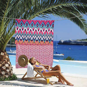 <span class=keywords><strong>Toalla</strong></span> de microfibra de gamuza con estampado de botella de fibra reciclada, ecológica, para viajes a la <span class=keywords><strong>playa</strong></span> y piscina - Product Image 3