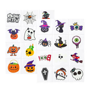 สติกเกอร์เรืองแสงในที่มืด สติกเกอร์ติดตัวลายฮาโลวีนกันน้ำสำหรับเด็ก สติกเกอร์เรืองแสง - Product Image 2