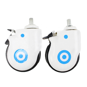 Wbd 3 इंच tpr अरंडी अस्पताल मेडिकल बेड कैस्टर व्हील्स 5 इंच 125 मिमी स्विस प्लेट कैस्टर रबर स्टील ओएम अनुकूलन योग्य - Product Image 1