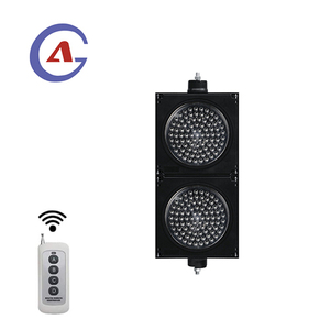 Feu de signalisation télécommandé D200mm, portée 100m, AC 220 V ±20%, durée de vie 10 ans, en PC, pour chantiers et parkings - Product Image 1