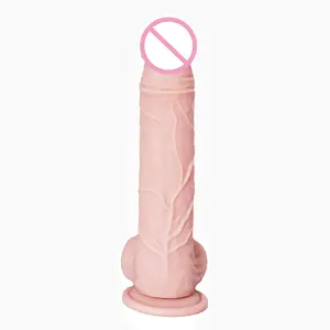 Dildo besar 22.5cm mainan seks penis wanita kualitas tinggi dildo gel silika buatan dildo untuk wanita