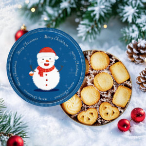 Private Label dolci croccanti biscotti al burro 340g in tondino di zucchero tipo Wafer con un gusto burroso - Product Image 3