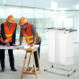 Jh-mech mobil Blueprint tutucu harita organizatör raf genişliği yüksekliği ayarlanabilir dikey ağır <span class=keywords><strong>Plan</strong></span> kağıt tutucu - Product Image 5