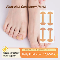 Patch de Correction d'Ongles Professionnel Portable Auto-Adhésif Sans Colle pour Soins des Pieds, Outils de Pédicure, Réduit la Douleur et la Pression, Boîte à Ongles
