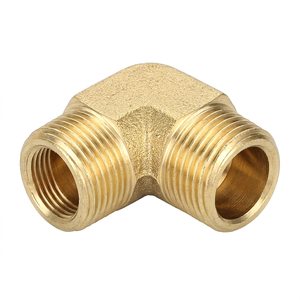 Raccord coudé égal en laiton forgé, poli, pour tuyauterie de rue, en barres, basse pression, en pouces, ODM OEM (AOL-020) - Product Image 1