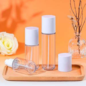 Frasco de Plástico Transparente <span class=keywords><strong>PETG</strong></span> de Parede Grossa 30ml 60ml 80ml 100ml para Cosméticos, Loção Protetora Solar, Tônico, Essência com Bomba Pressionadora - Product Image 1