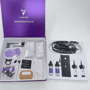 Hiçbir zarar saç Led insan saçı postiş V ışık kür yapıştırıcı V ışık görünmez saç uzatma sistemi reçine V ışık jel - Product Image 2