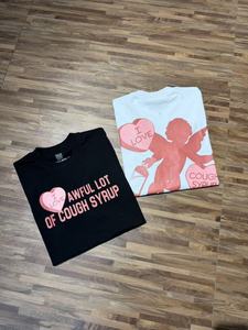 Camisetas de algodón de alta calidad con estampado de diseño de ángel y texto 'That's a Awful Lot of Cough Syrup', de manga corta para hombre, al por mayor - Product Image 6