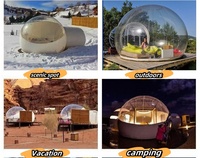 Dôme transparent gonflable en PVC, château gonflable, maison à bulles pour le camping en plein air, les mariages et les fêtes