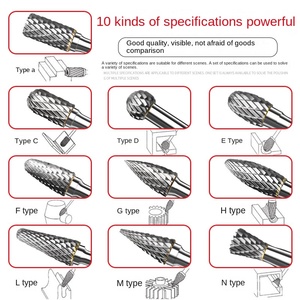 6mm chân đôi sáo vonfram thép phay phay tập tin quay cacbua và đầu mài kim loại bán nhà máy trực tiếp - Product Image 4