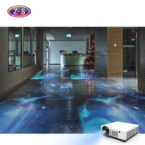 Meeslepende Metalen Interactieve Vloer Display Hologram <span class=keywords><strong>Projector</strong></span> Voor Cafés Winkelcentra Restaurants Voor Videoprojectie Mapping - Product Image 2