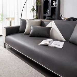 <span class=keywords><strong>Funda</strong></span> Protectora para <span class=keywords><strong>Sofá</strong></span> YongHo Moderna, Beige, de Tres Plazas, de Cuero Suave, Antideslizante, Antipilling, Antiarrugas, Resistente a Desgarros, para Perros y Gatos - Product Image 5