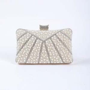 手工装饰设计师派对闪亮化妆水晶定制包金属舞会钻石肩带手提包水钻包手拿包 - Product Image 4