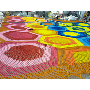 קשת רשת קשת חבל הסרוגה רשת טיפוס קרופלנד עבור ילדים בחוץ מגרש משחקים ציוד אטרקציות ציבוריות - Product Image 5