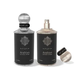 50Ml 100Ml 30Ml Luxe Glas Vintage Parfum Fles Glas Arabisch Zilver Luxe Parfum Fles Met Doos