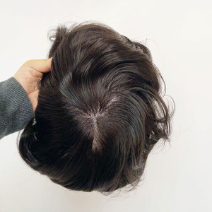 Bán buôn tùy chỉnh nam tóc con người thay thế hệ thống Topper người đàn ông mới Úc tóc tóc giả tóc giả tự nhiên người đàn ông - Product Image 6