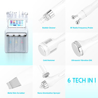Appareil professionnel de beauté portable pour le visage, 6 en 1, équipement de peeling au diamant, hydradermabrasion, machine d'hydrodermabrasion